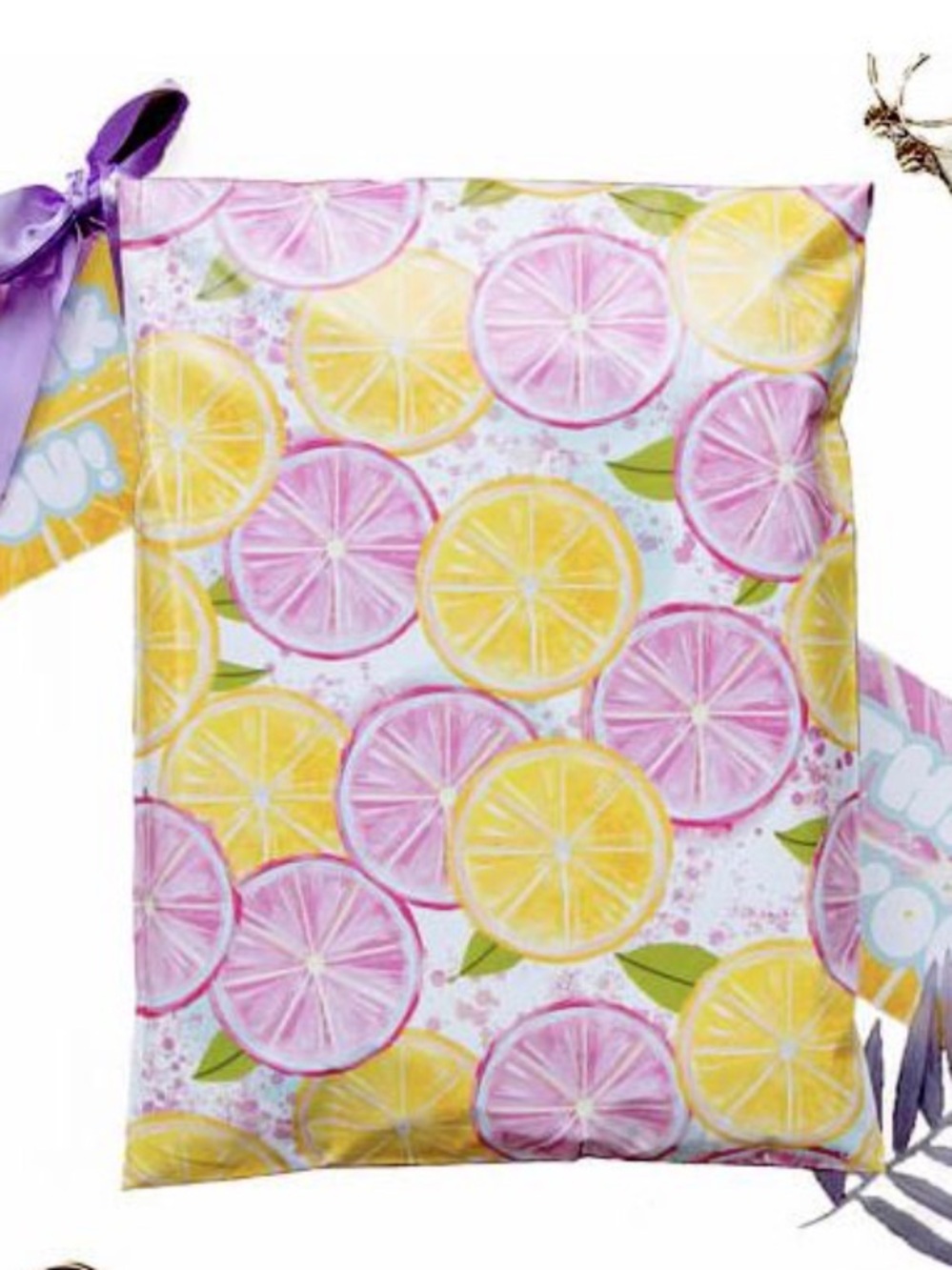 20- 10x13 lemonade polymailers